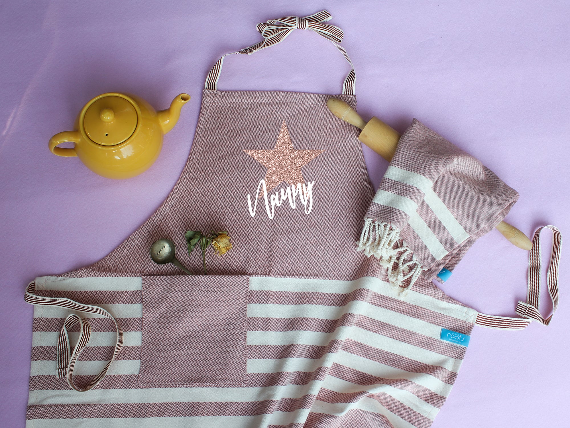 NATURE Personalised Apron and tea towels