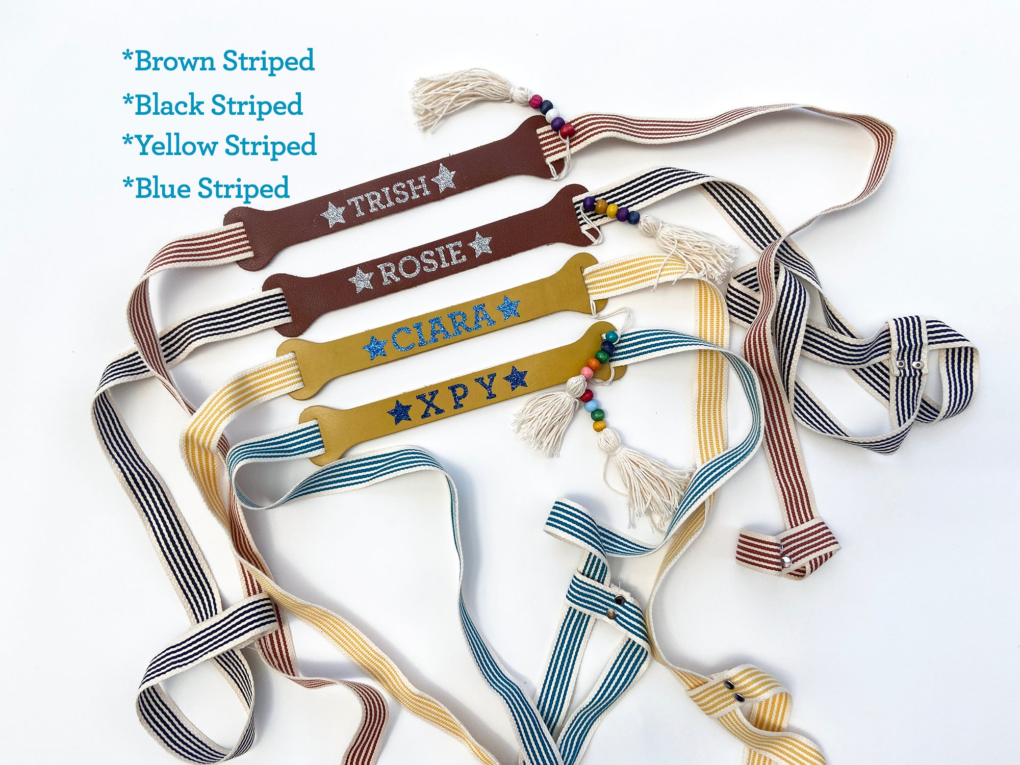 Cotton Carrier Strap with Leather Holder