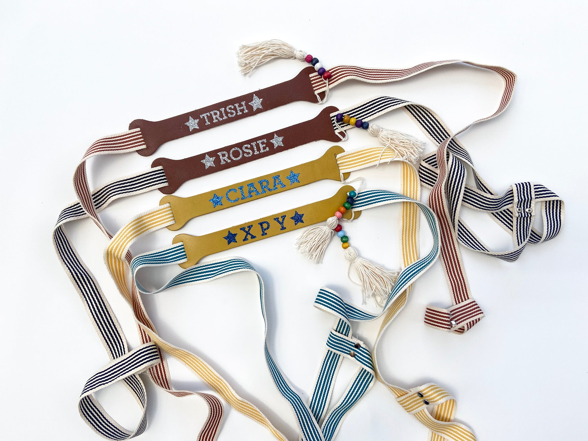 Cotton Carrier Strap with Leather Holder