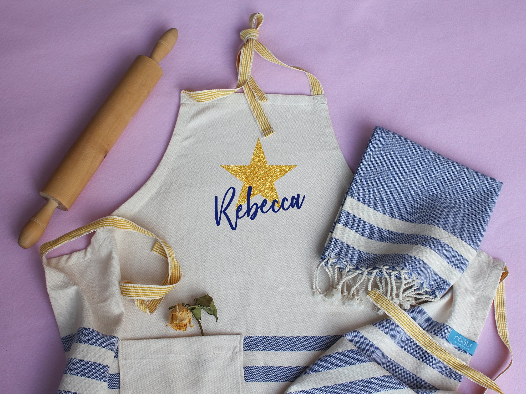 NATURE Personalised Apron and tea towels