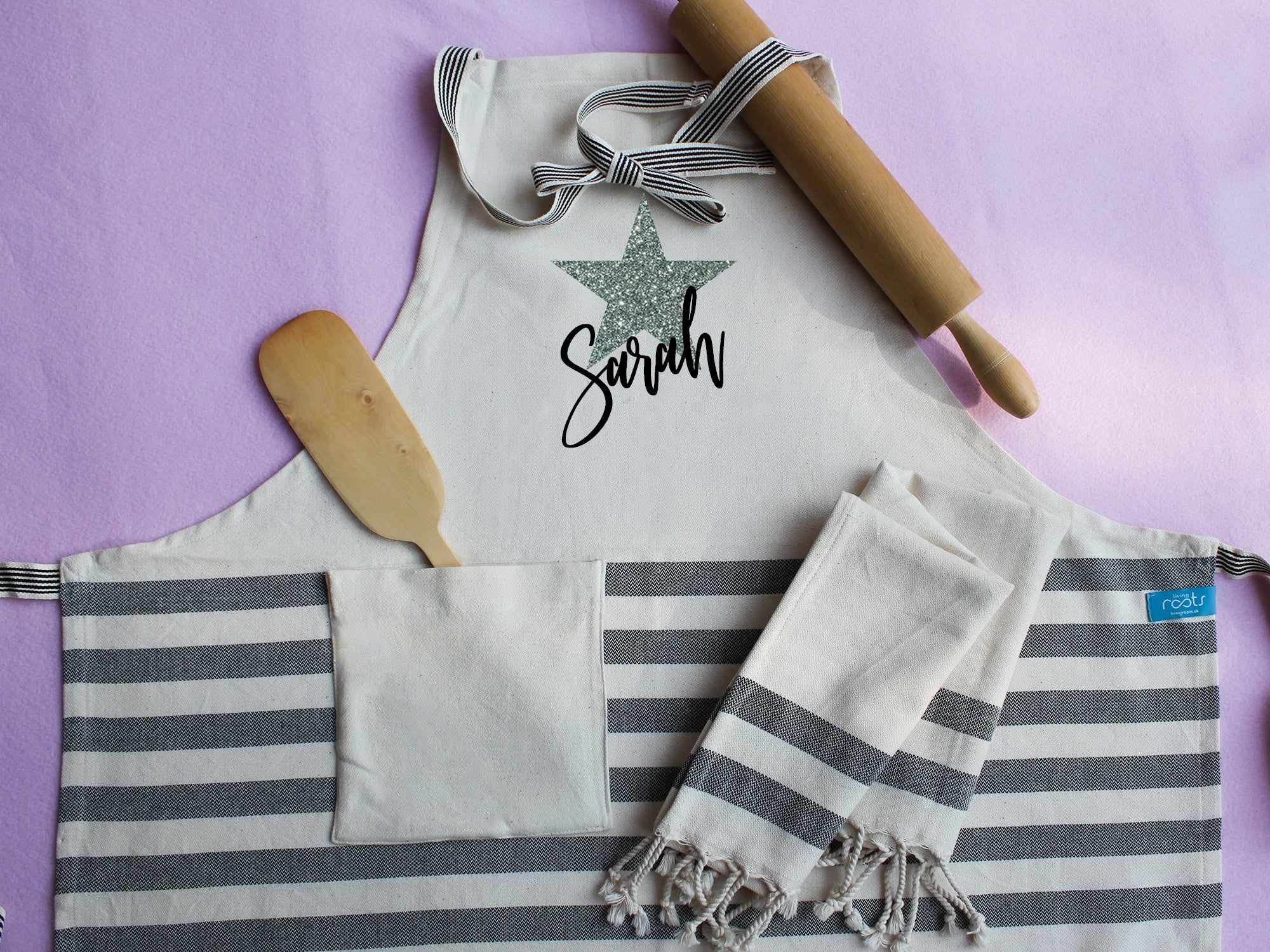 NATURE Personalised Apron and tea towels