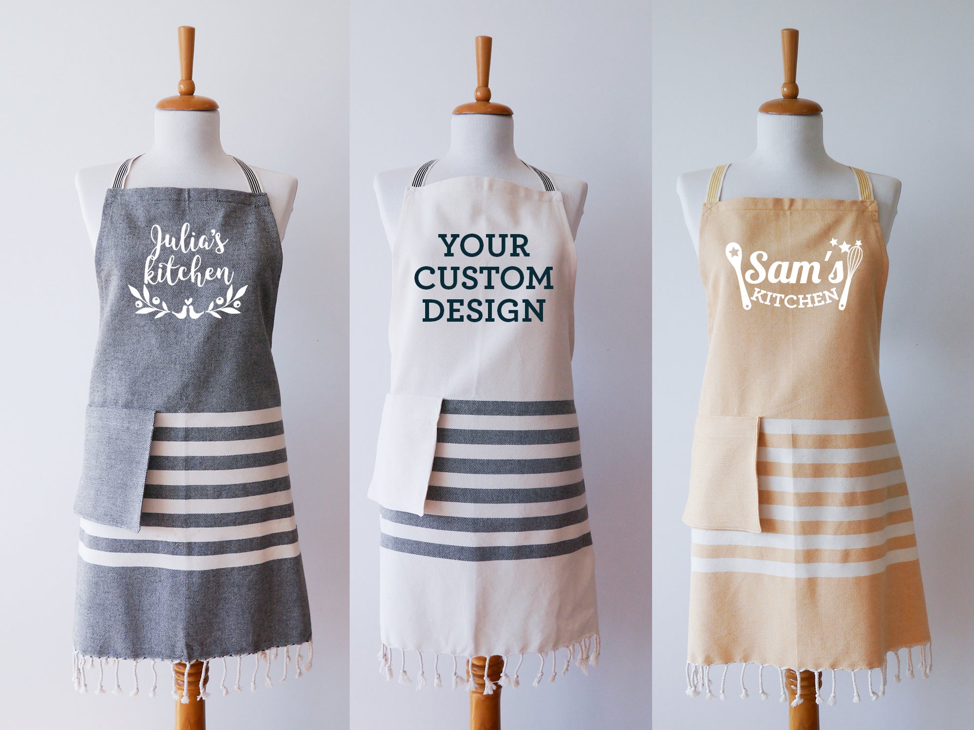 NATURE Personalised Apron and tea towels