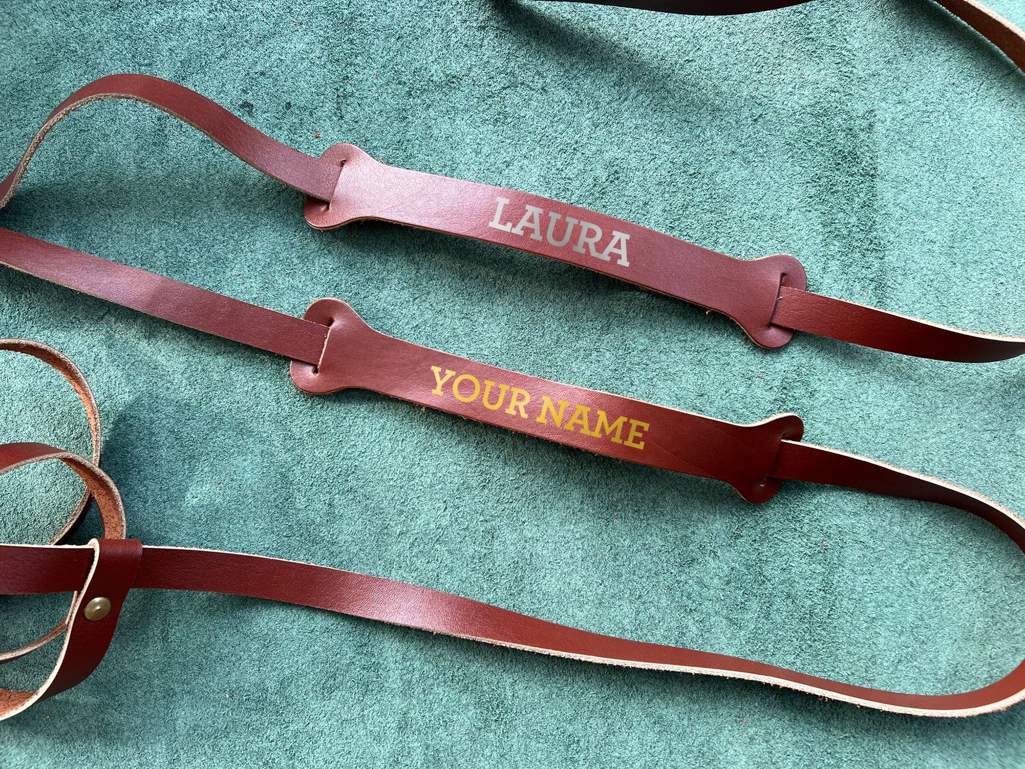 Genuine Leather Towel Strap Carrier