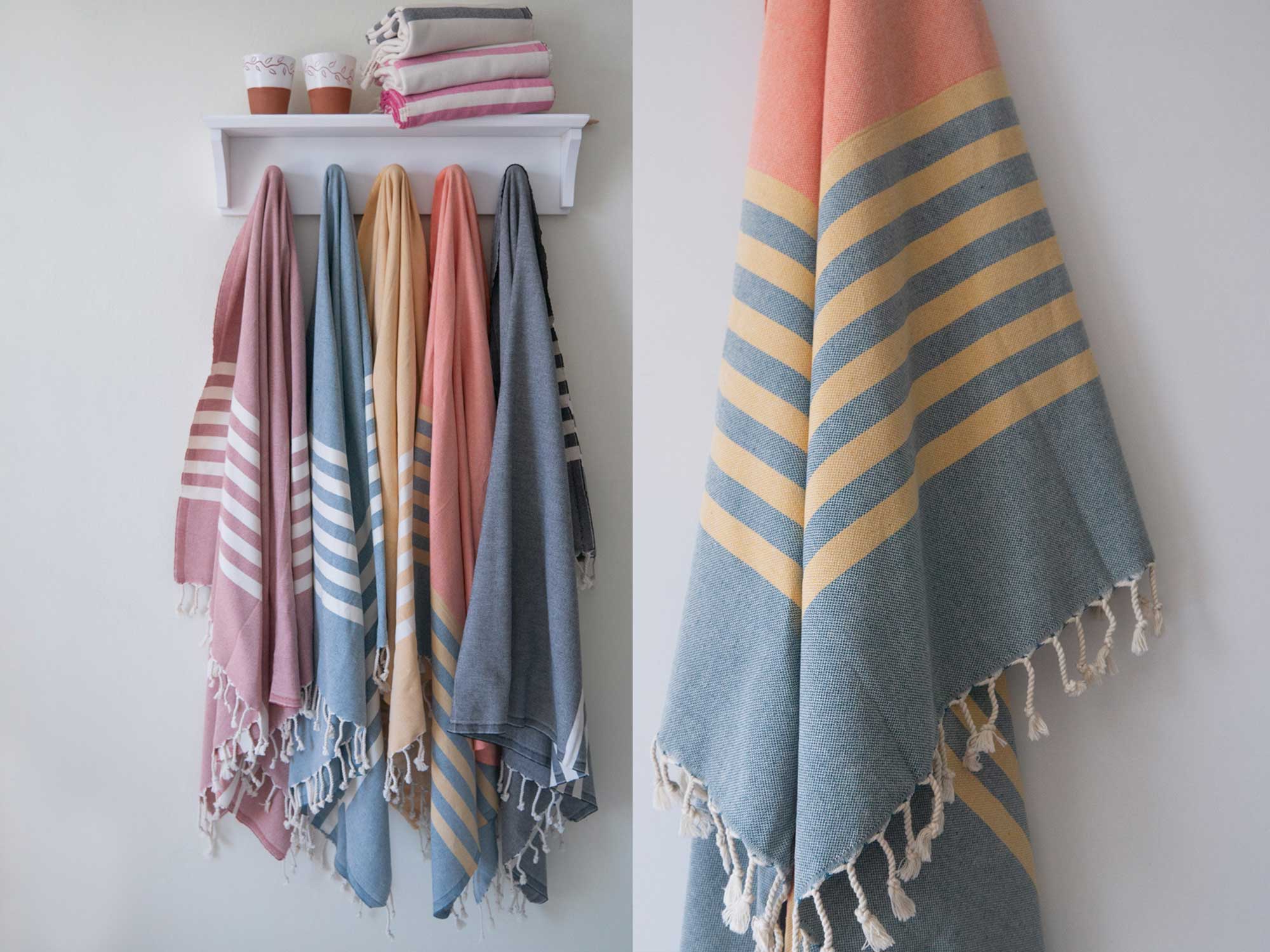 STACEY Beach Towel & Hand Towel Set