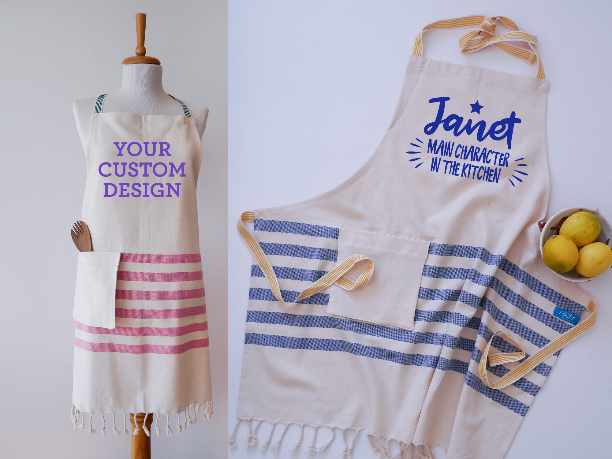 NATURE Personalised Apron and tea towels