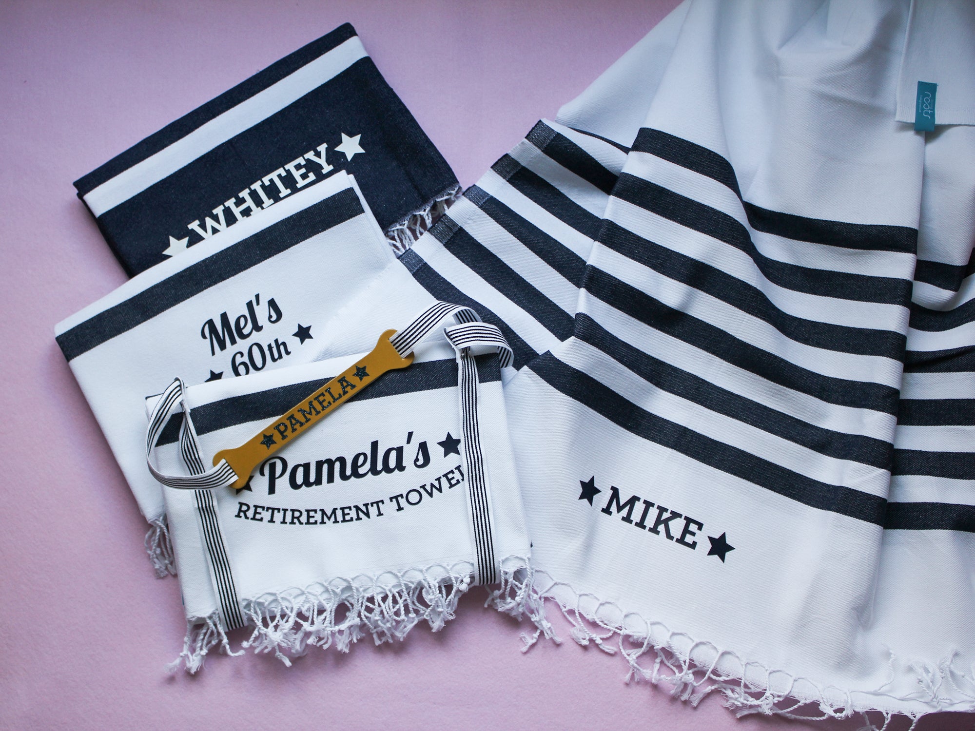 MARINE Beach Towel and carrier strap