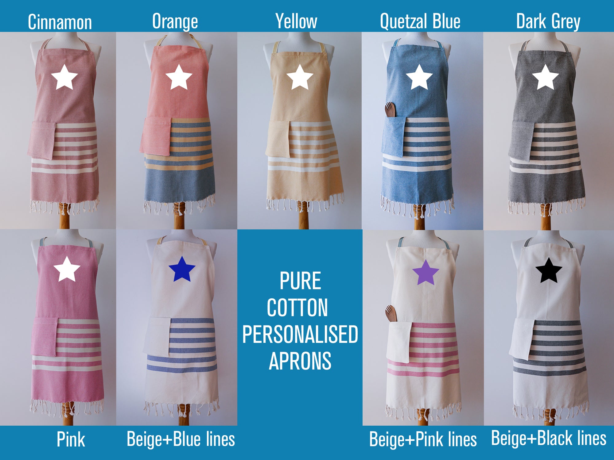 Personalised Cotton Aprons