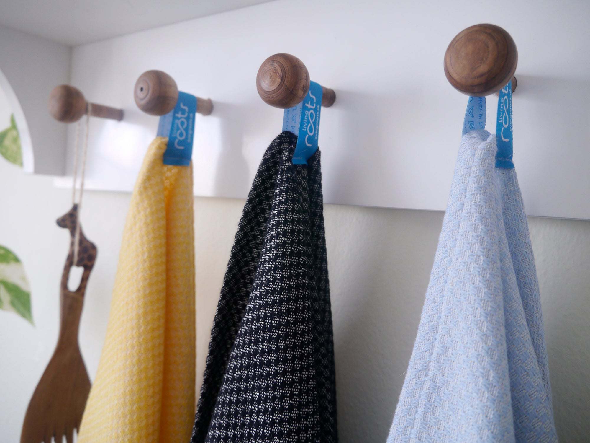 HAPPY Cotton Kitchen Tea Towels