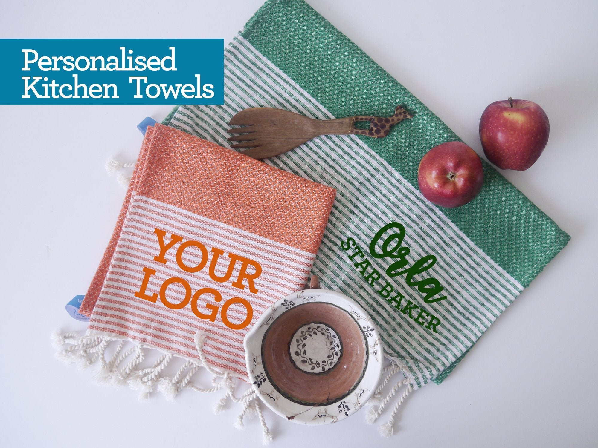 HAPPY Personalised Tea Towels