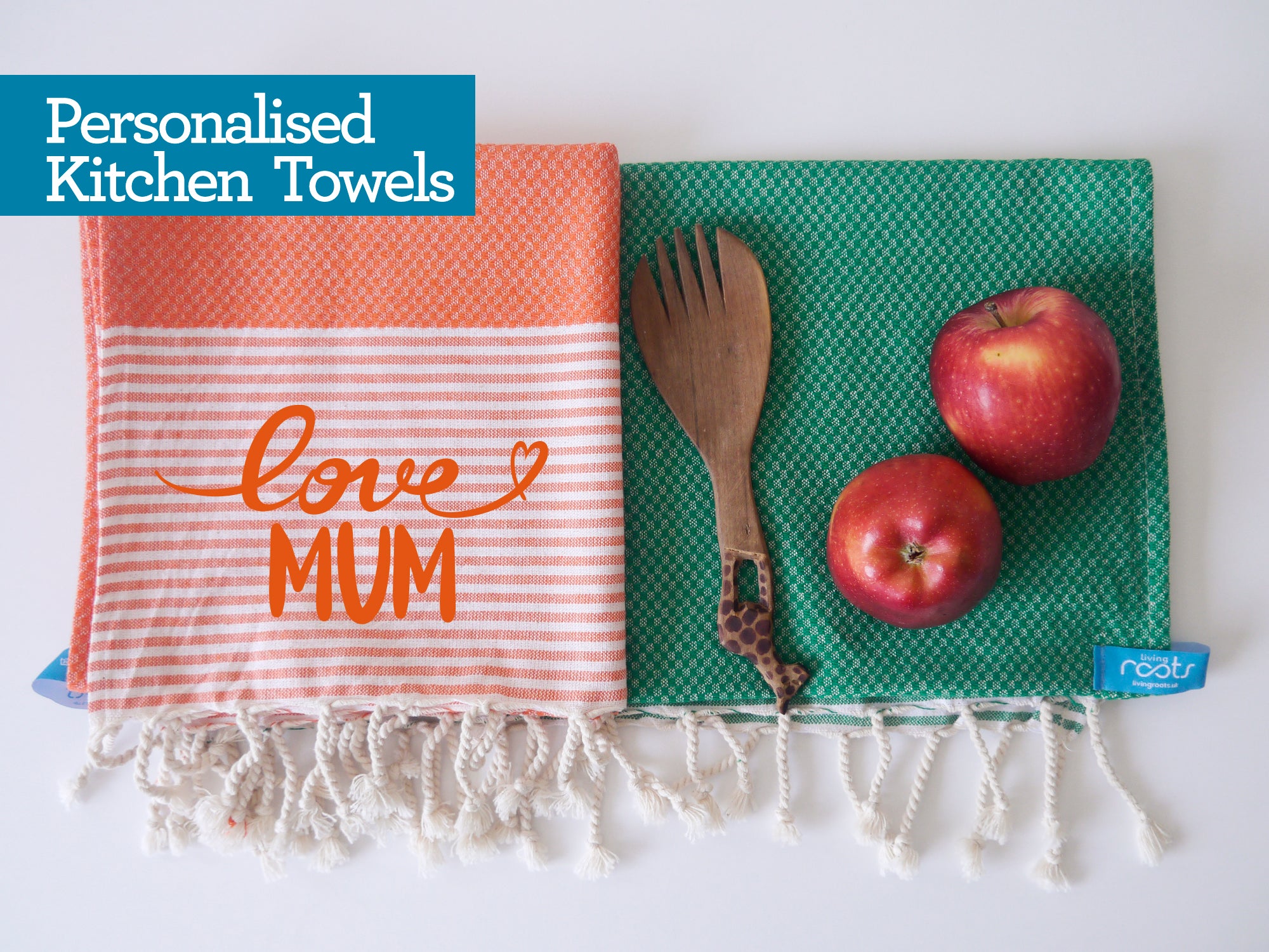 HAPPY Personalised Tea Towels