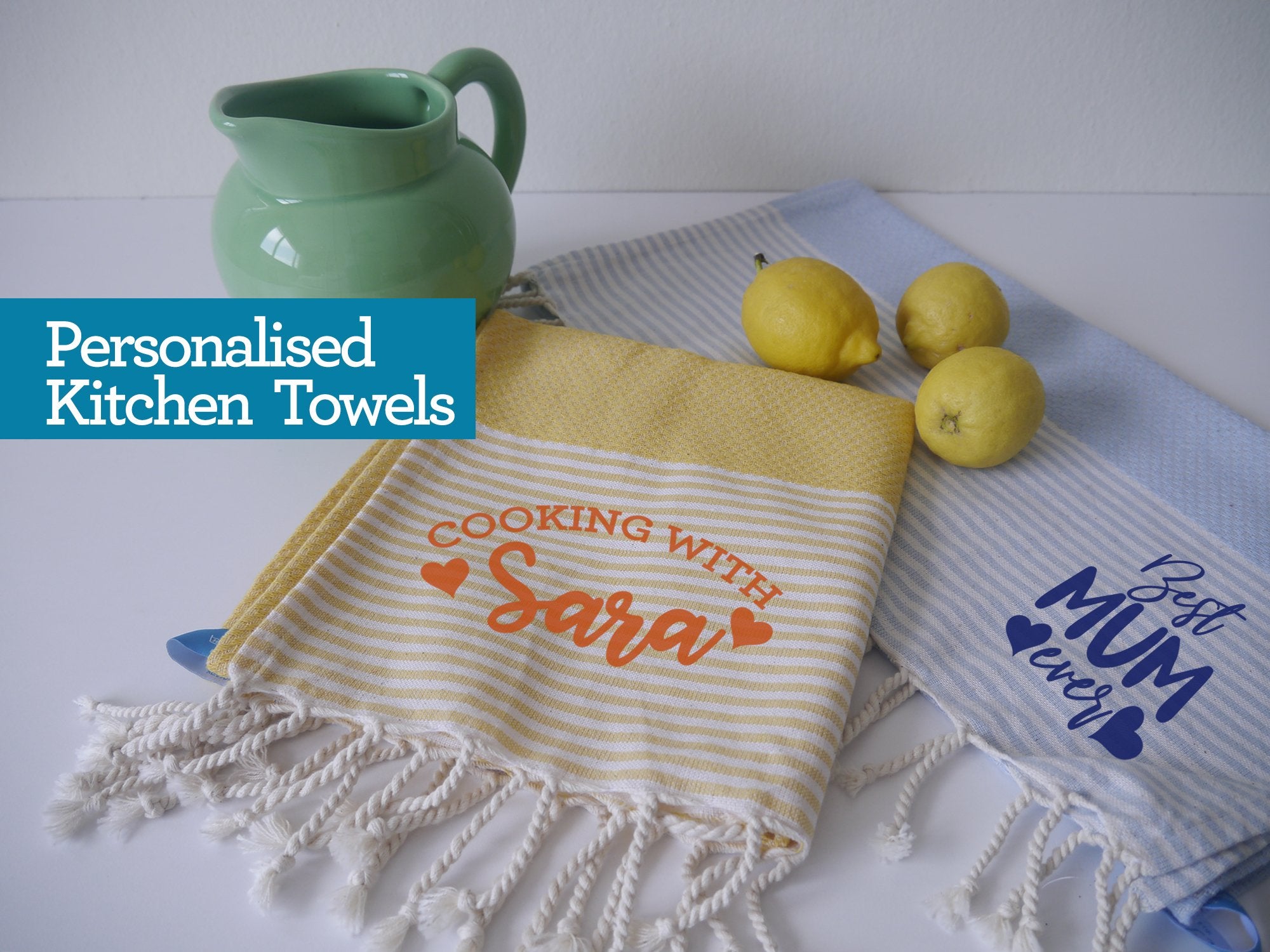 HAPPY Personalised Tea Towels