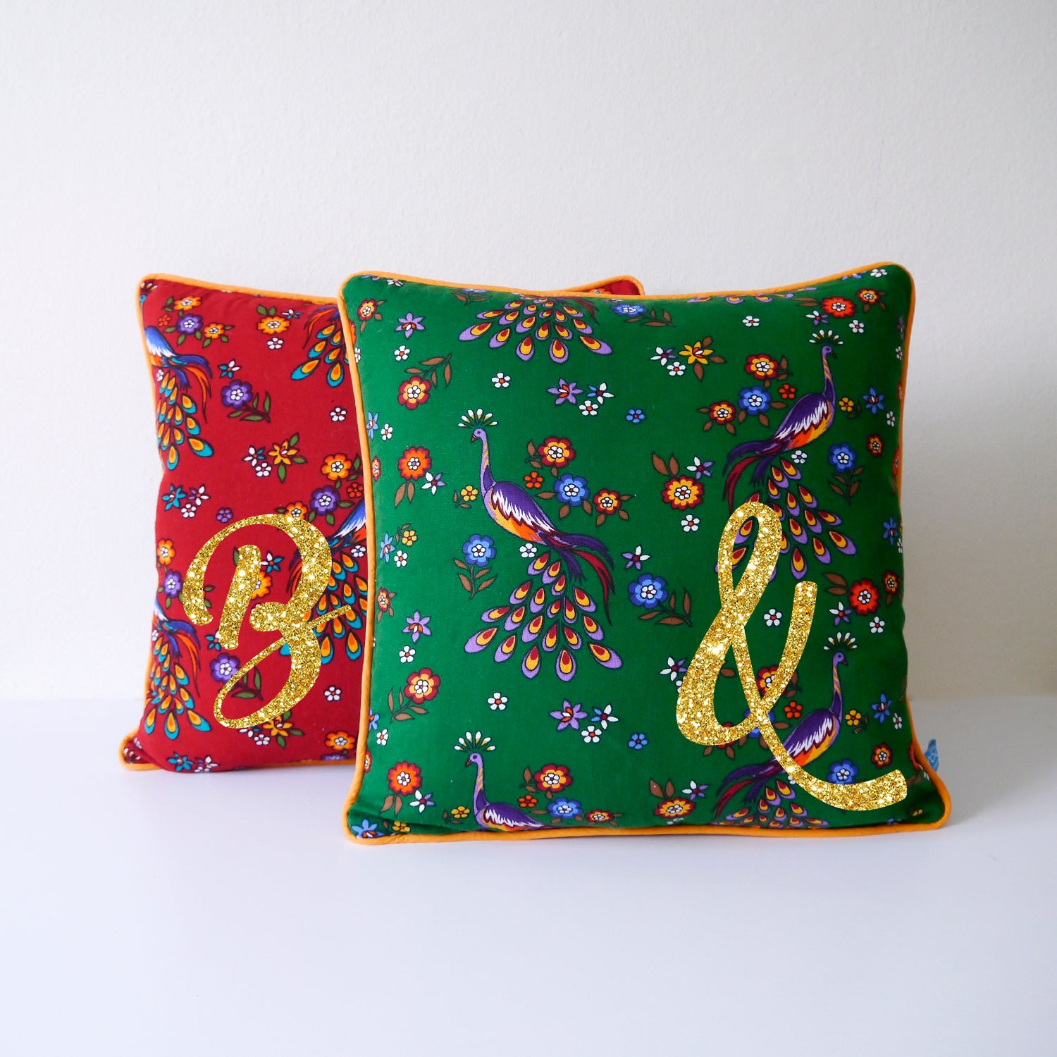 Personalised Floral Christmas Cushion