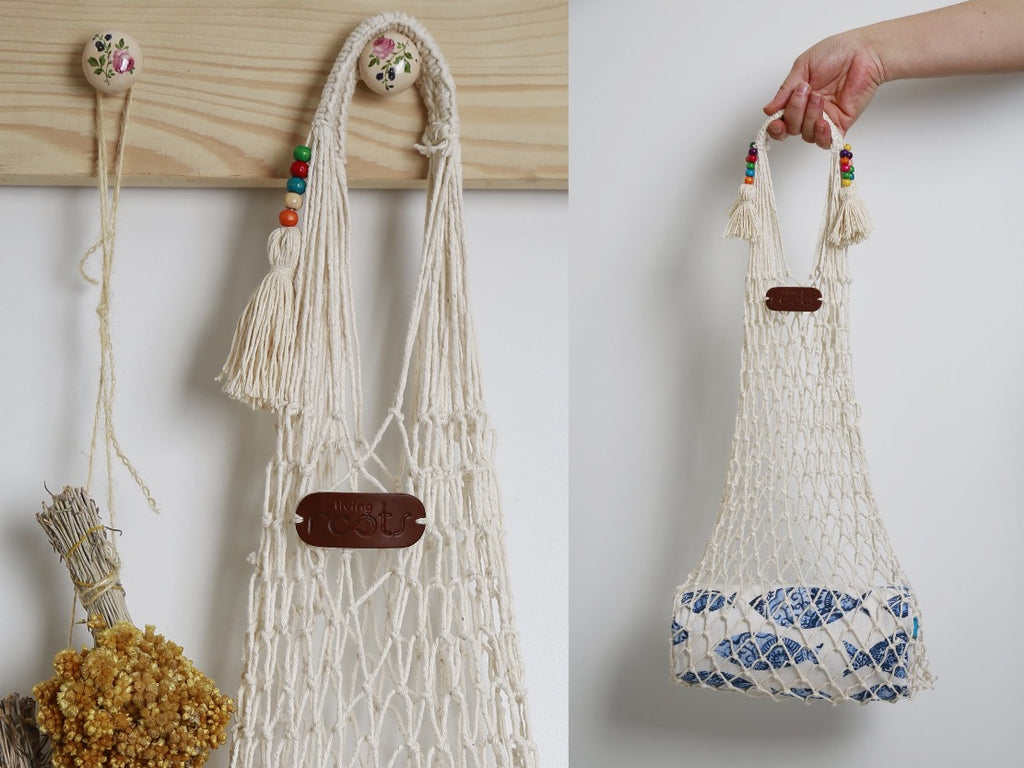 SUNDAY Cotton Net Bag - livingroots uk