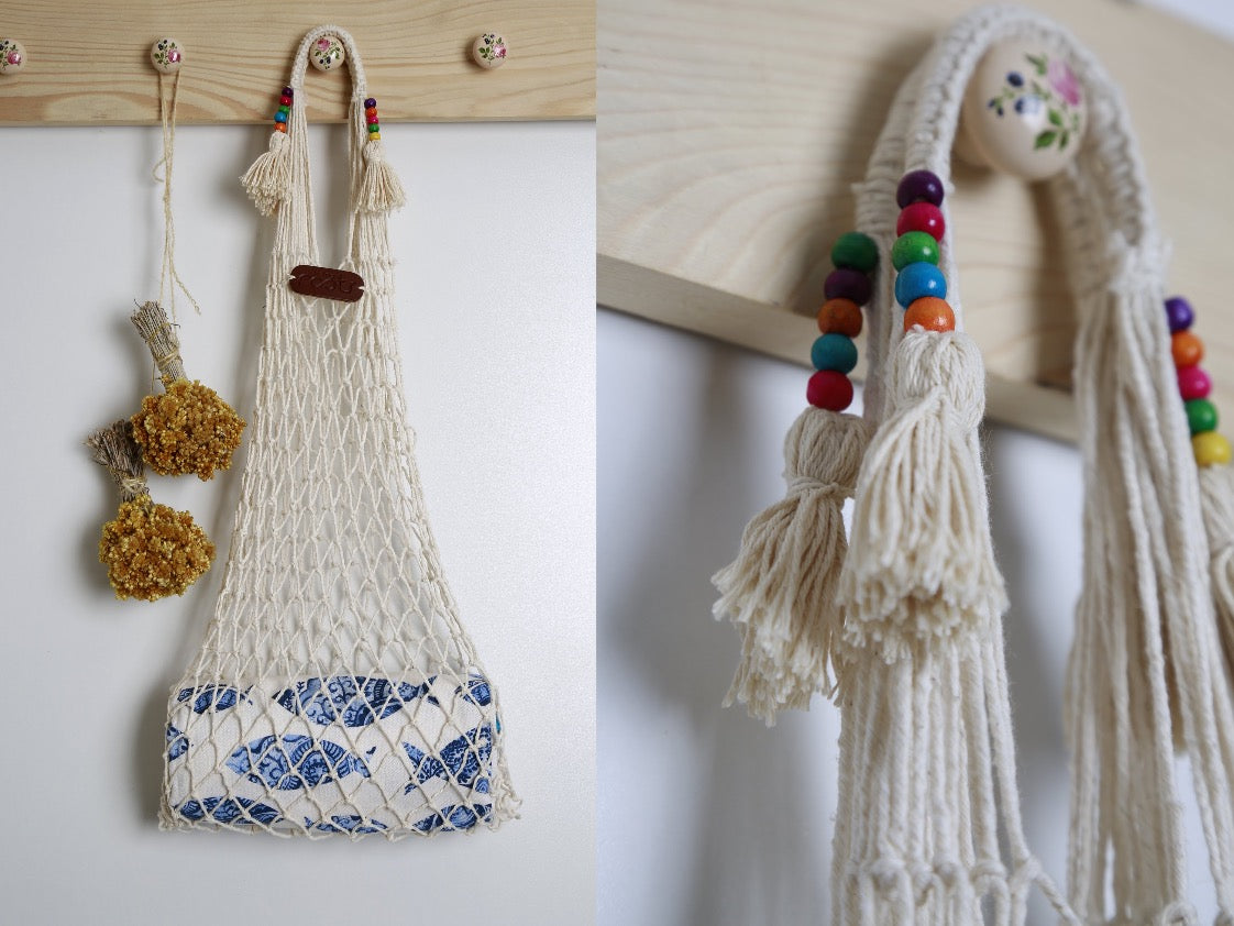 SUNDAY Cotton Net Bag - livingroots uk