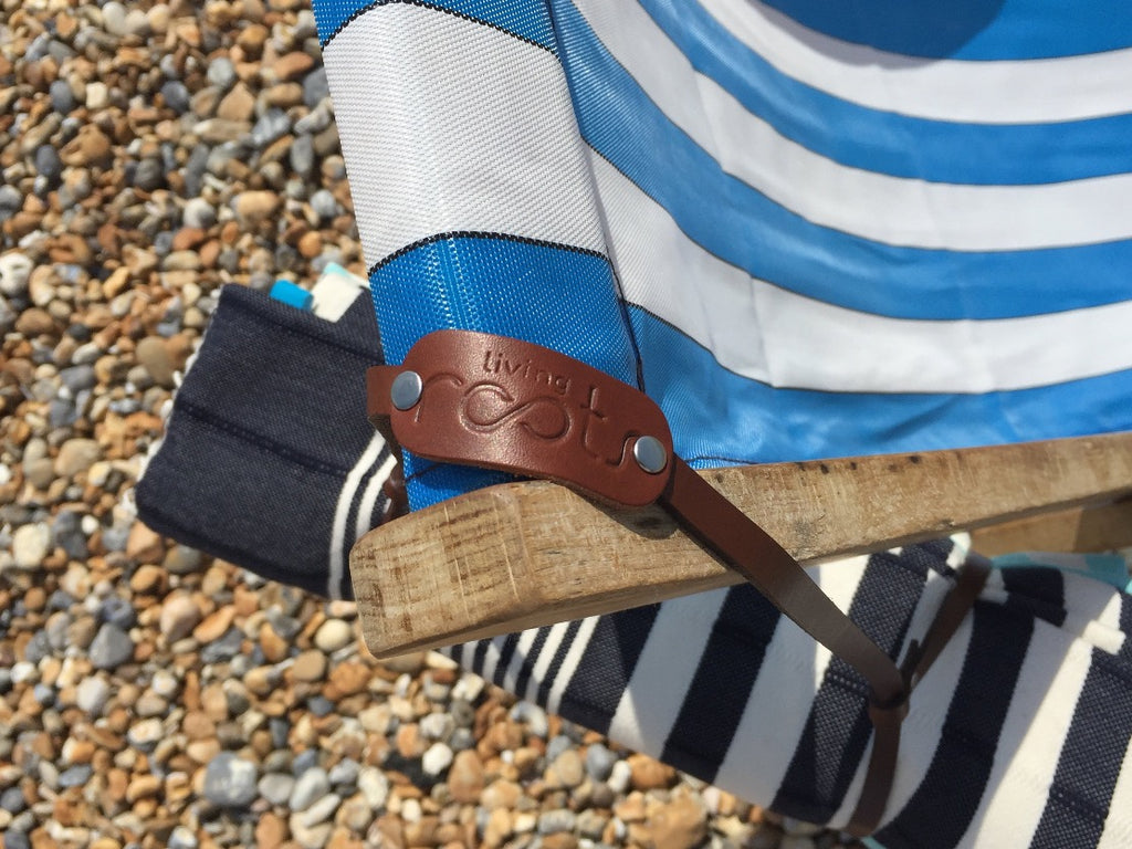 Genuine Leather Towel Strap Carrier - livingroots uk