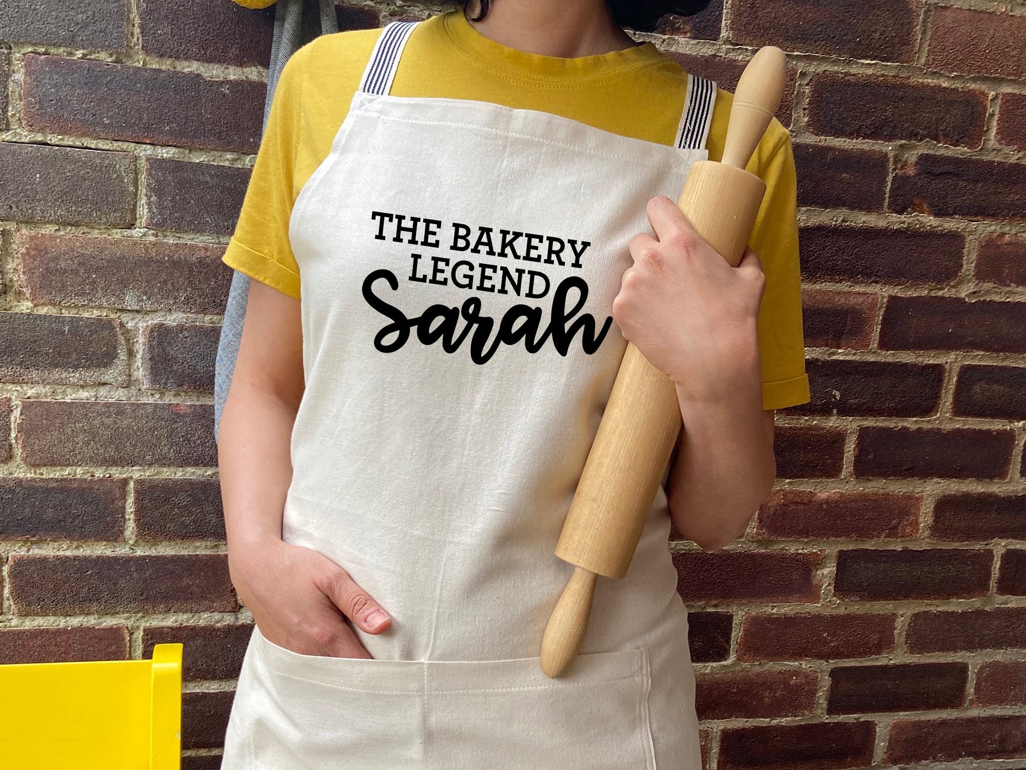 Custom Name Logo Printed Apron, tea towel