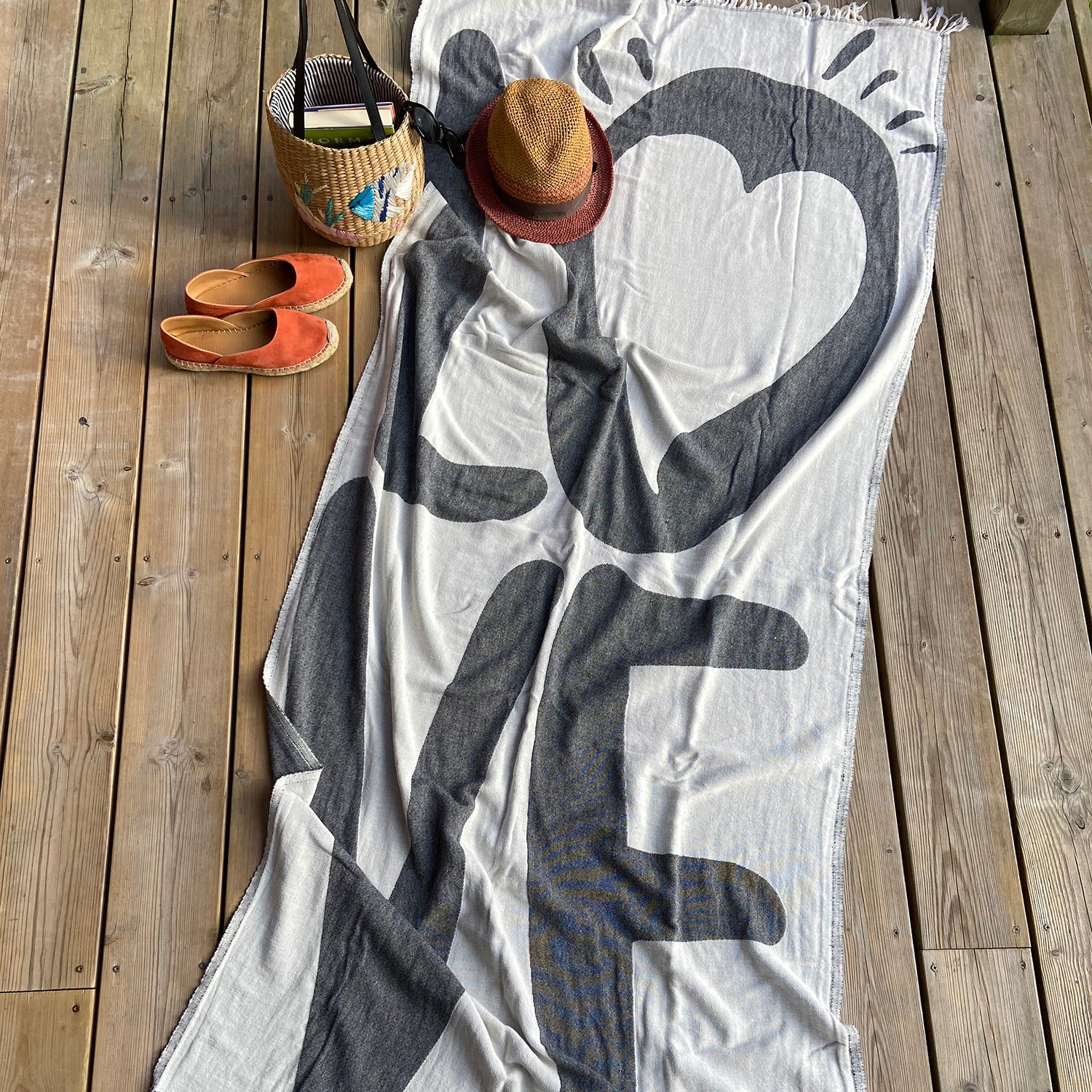 LOVE AND HOPE Throws & Towels & Shawls