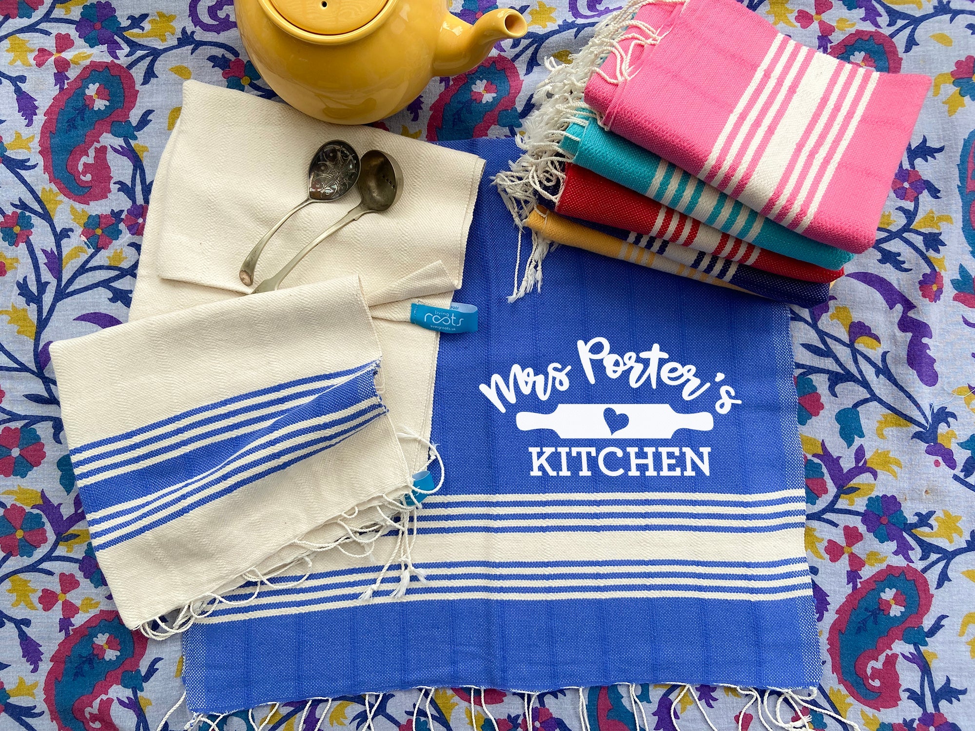 Personalised Handwoven Tea Towels