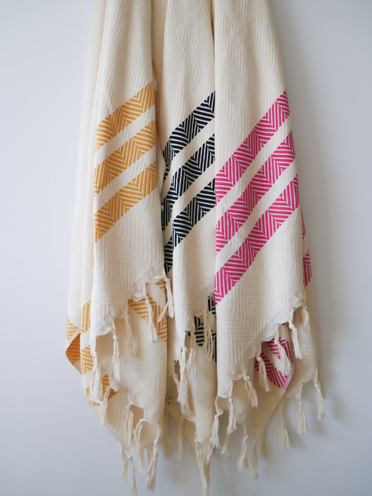 CHEVRON Two Coloured Handwoven Cotton Throw