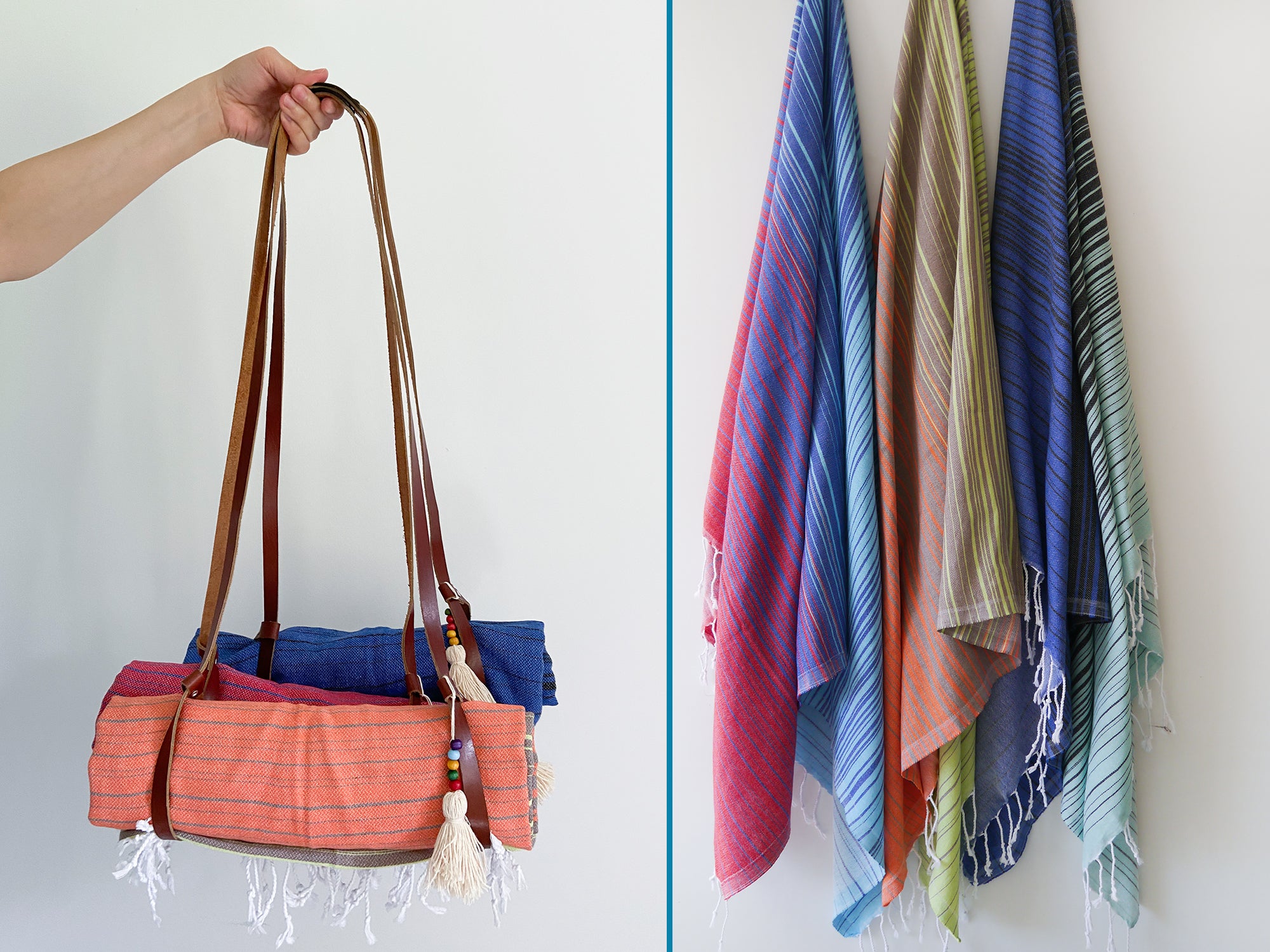 BOHO Beach Towel and carrier strap