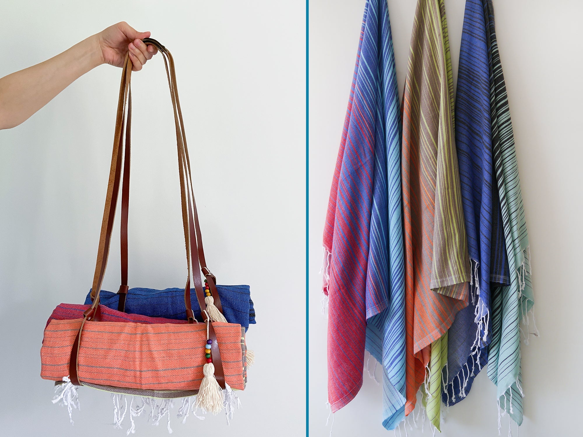 BOHO Beach Towel and carrier strap